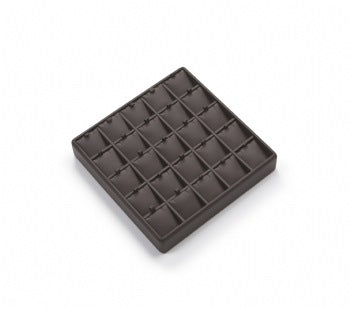 Chocolate Leatherette 25 Pendant Tray