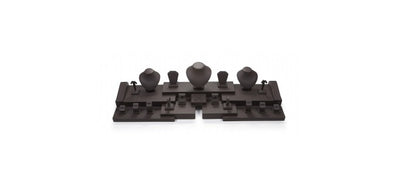 Chocolate Leatherette Showcase Display Set