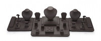 Chocolate Leatherette Showcase Display Set