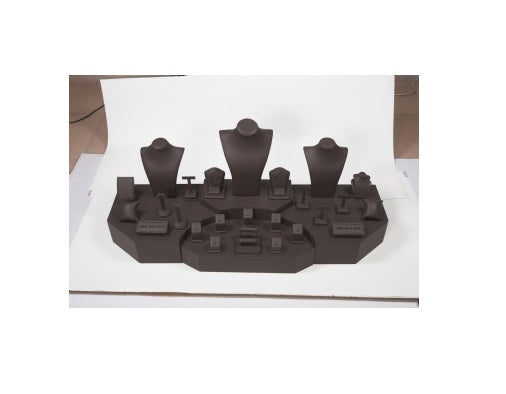 Chocolate Leatherette Window Display Set