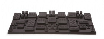 Chocolate Leatherette Showcase Display Set