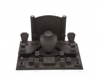 Chocolate Leatherette Window Display Set