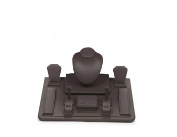 Chocolate Leatherette Window Display Set