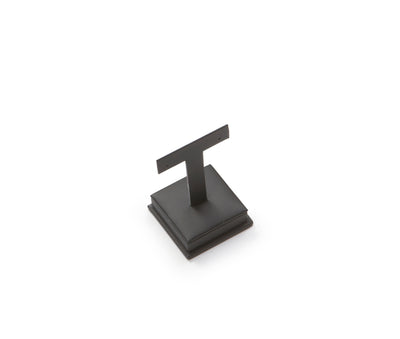 Black Leatherette Short Earring Stand