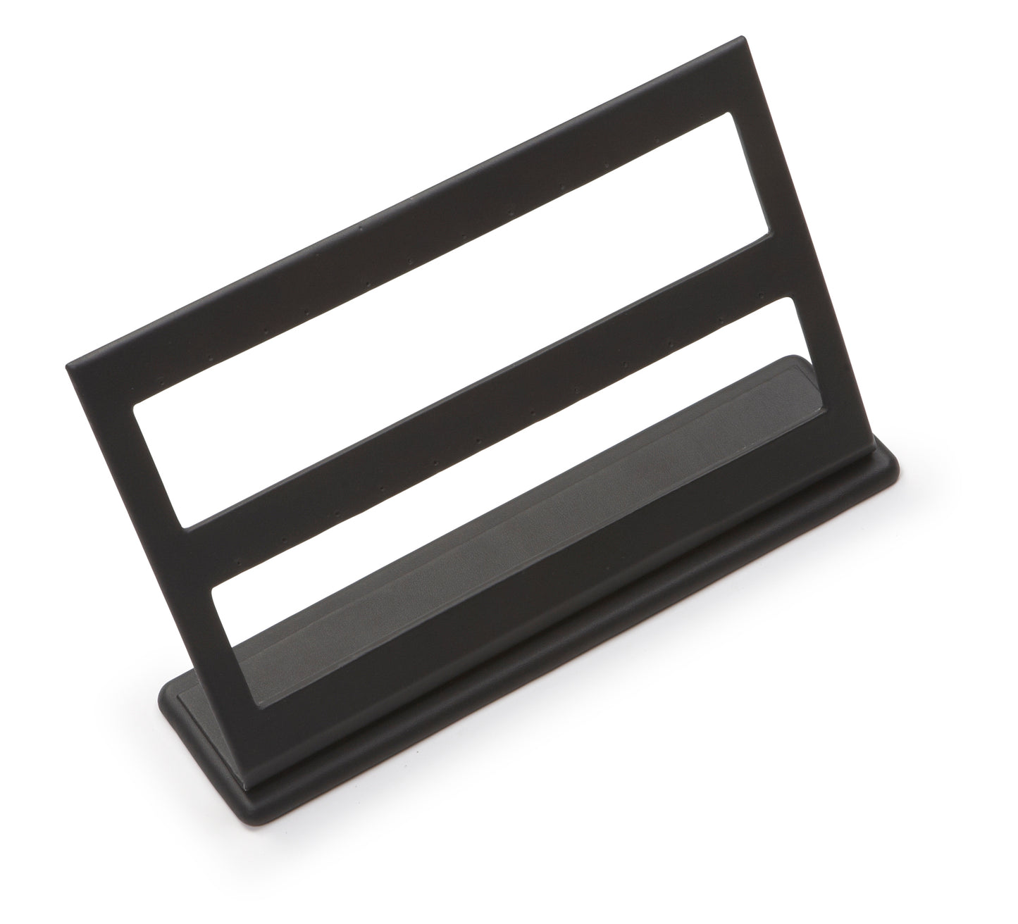 Black Leatherette 12 Pairs Earring Stand