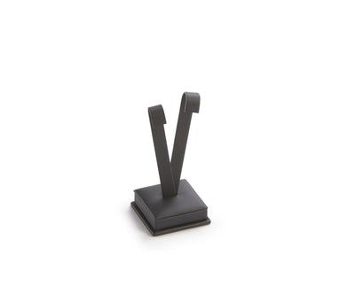 Black Leatherette Tall Earring Stand