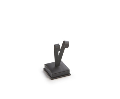 Black Leatherette Short Earring Stand