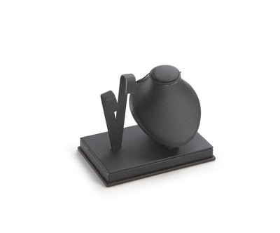 Black Leatherette Earring/Pendant Stand