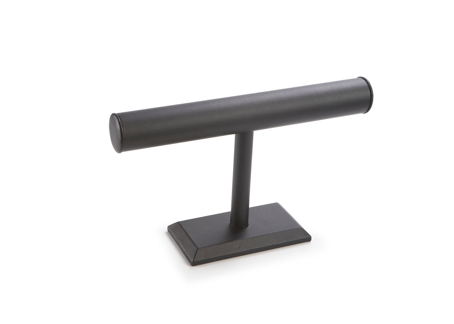 Black Leatherette Medium Bangle T-Bar