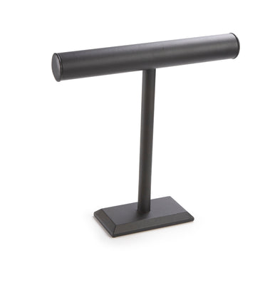 Black Leatherette Tall Bangle T-Bar