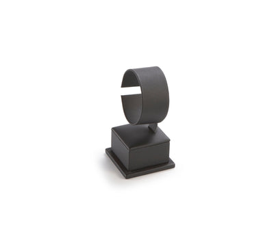 Black Leatherette Short Watch Stand