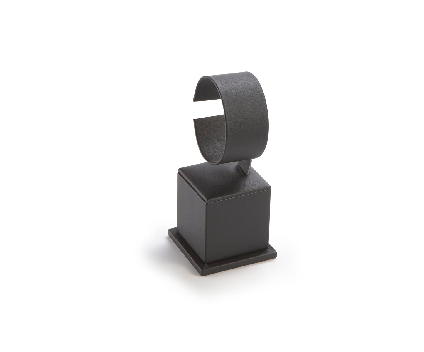 Black Leatherette Medium Watch Stand