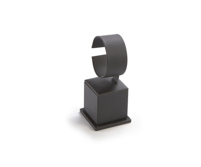 Black Leatherette Medium Watch Stand