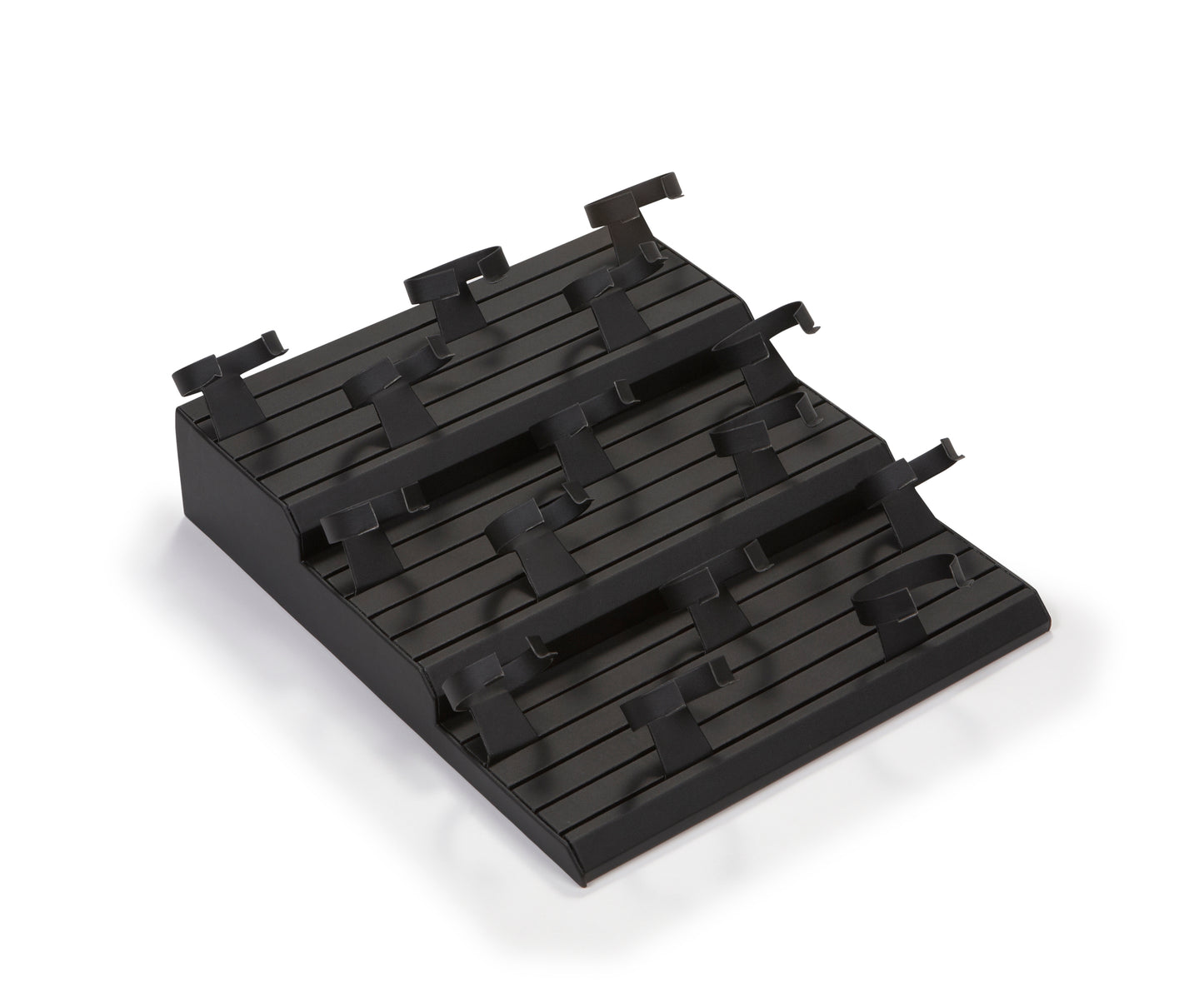 Black Leatherette 15 Watch Stand