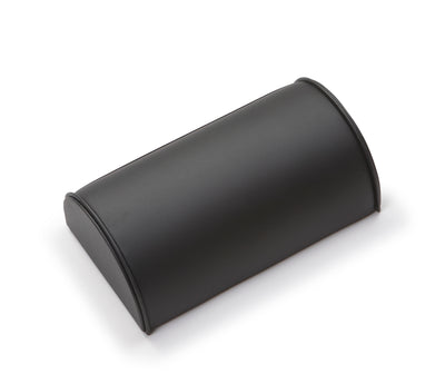 Black Leatherette Large Bracelet Dome