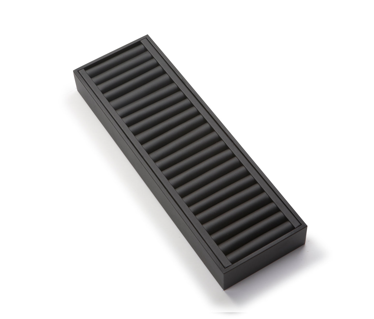 Black Leatherette Long Bangle Holder