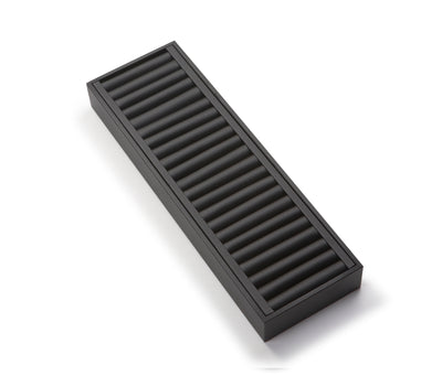 Black Leatherette Long Bangle Holder