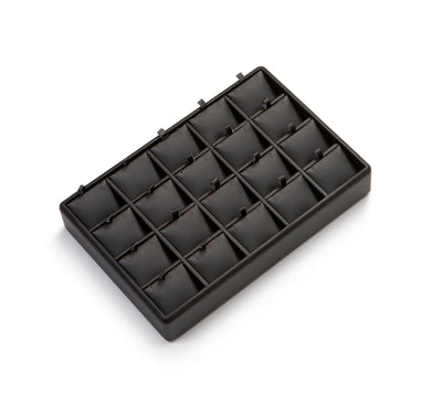 Black Leatherette 20 Pendant Tray