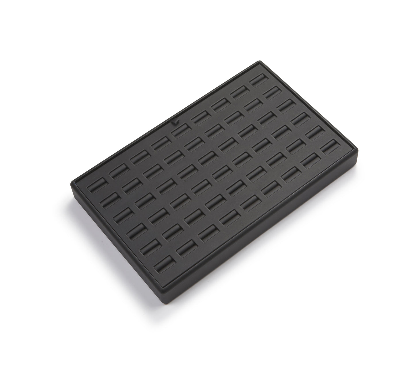 Black Leatherette 54 Ring Slot Tray