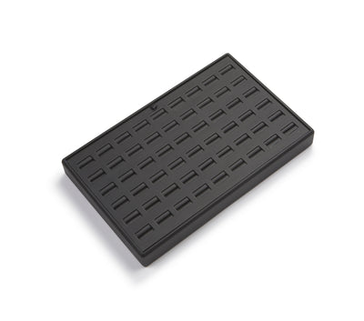 Black Leatherette 54 Ring Slot Tray