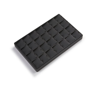 Black Leatherette 28 Pendant Tray