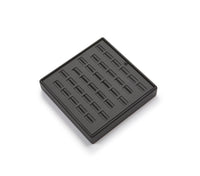 Black Leatherette 33 Slot Ring Tray