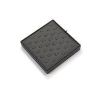 Black Leatherette 33 Ring Clip Tray