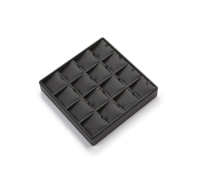 Black Leatherette 16 Pendant Tray
