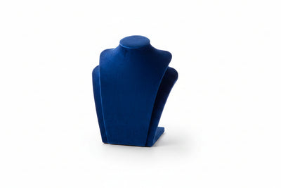 Navy Blue Leatherette Medium Pendant Stand