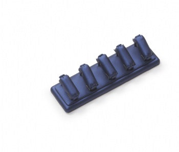 Navy Blue Leatherette 5 Ring Stand