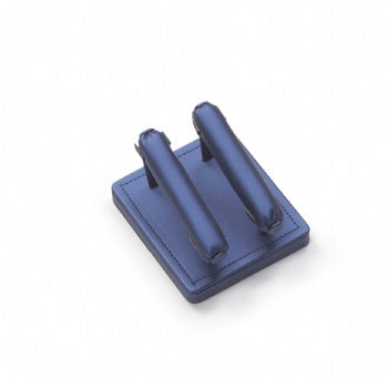 Navy Blue Leatherette 2 Ring Stand
