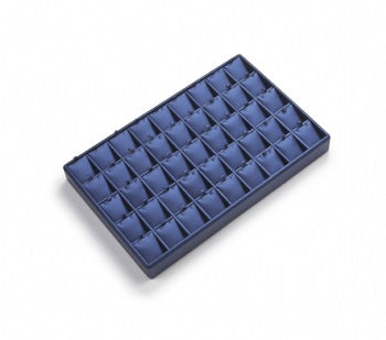 Navy Blue Leatherette 45 Pendant Tray