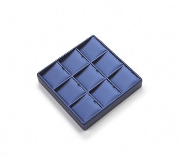 Navy Blue Leatherette 9 Pendant Tray – Novel Box