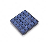 Navy Blue Leatherette 25 Pendant Tray
