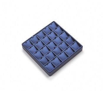 Navy Blue Leatherette 25 Pendant Tray