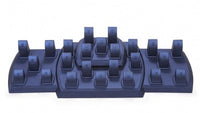 Navy Blue Leatherette Showcase Display Set