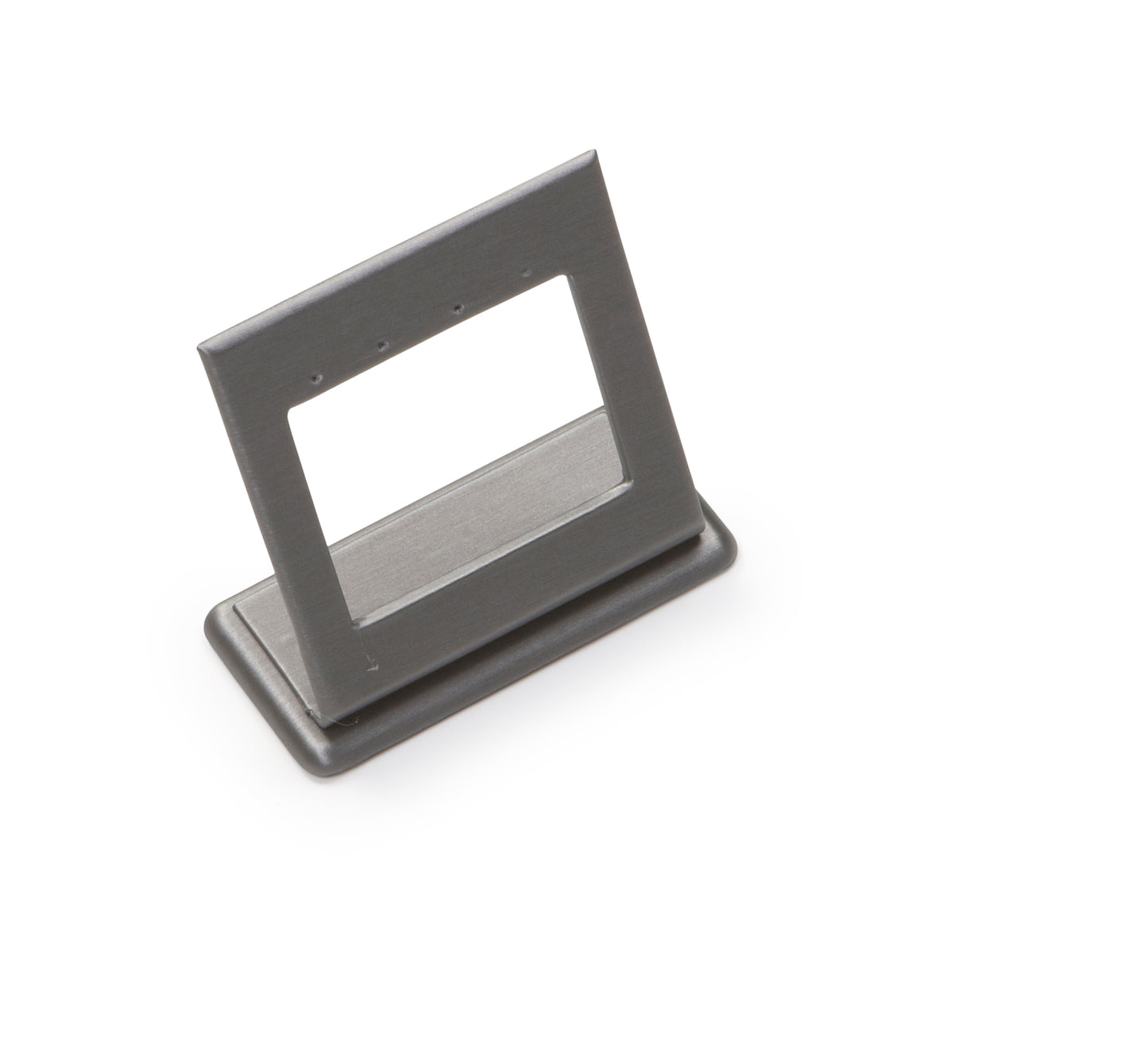 Silver Gray Leatherette 2 Pairs Earring Stand