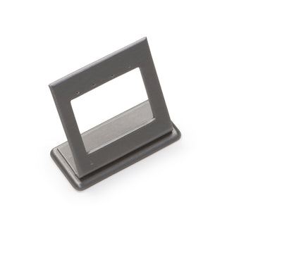 Silver Gray Leatherette 2 Pairs Earring Stand