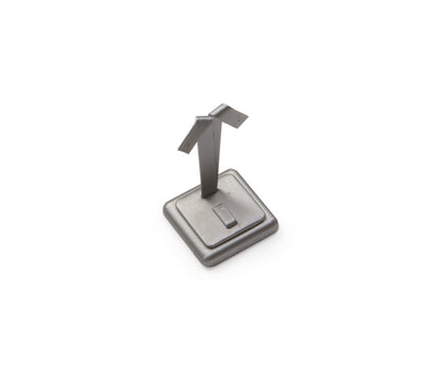Silver Gray Leatherette Ring/Earring Stand