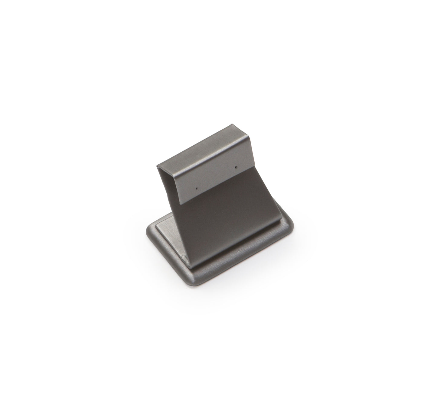 Silver Gray Leatherette Short Earring Stand