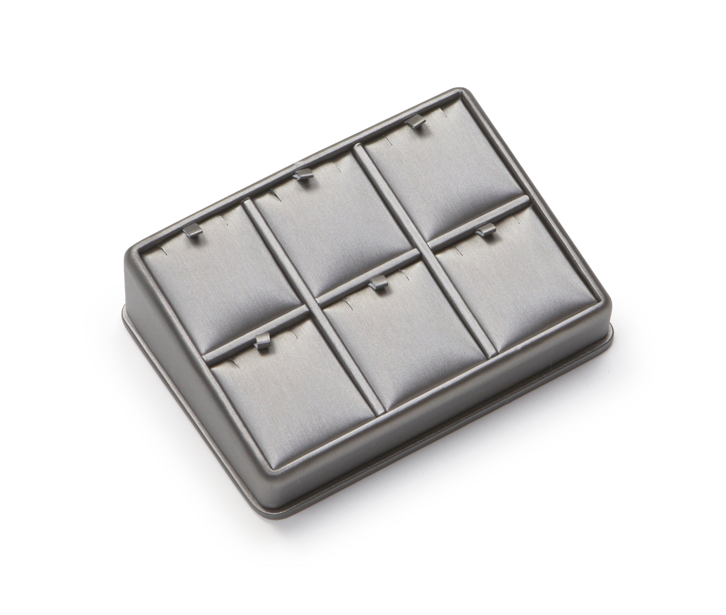 Silver Gray Leatherette 6 Pendant Stand