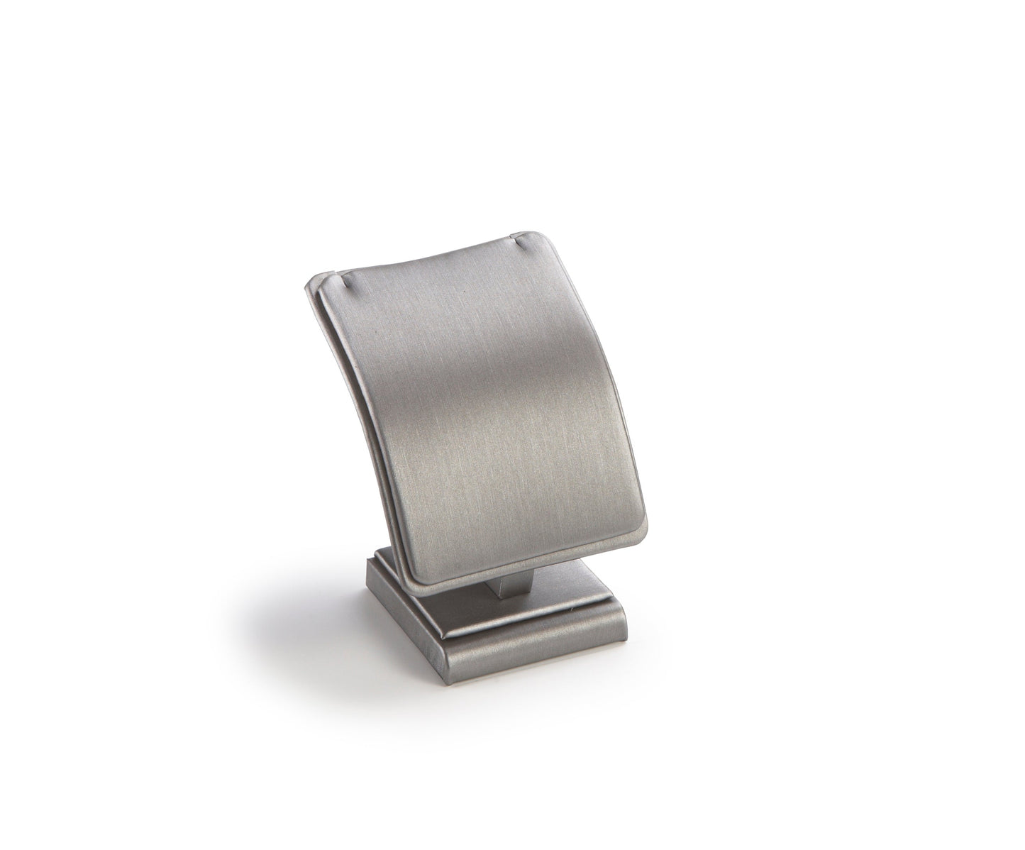 Silver Gray Leatherette Pendant Stand