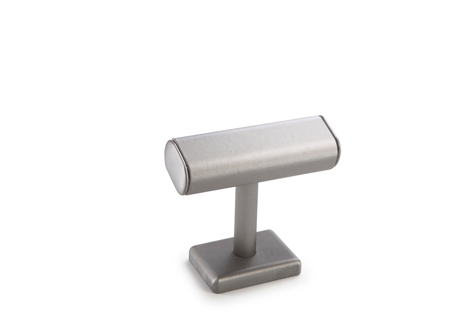 Silver Gray Leatherette Watch T-Bar