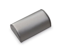 Silver Gray Leatherette Large Bracelet Dome