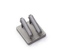 Silver Gray Leatherette 2 Bar Ring Stand