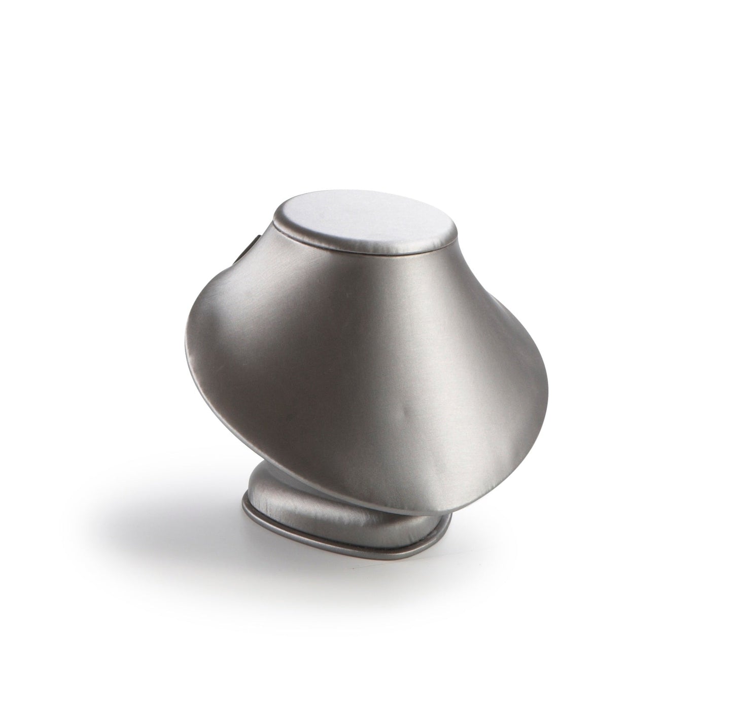 Silver Gray Leatherette Large Neckform