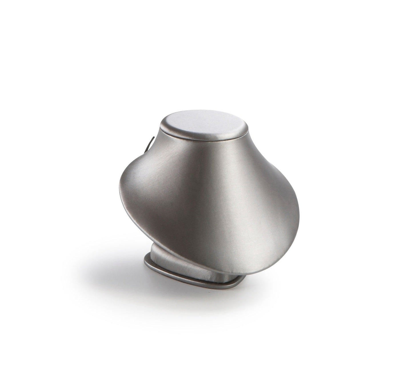 Silver Gray Leatherette Medium Neckform