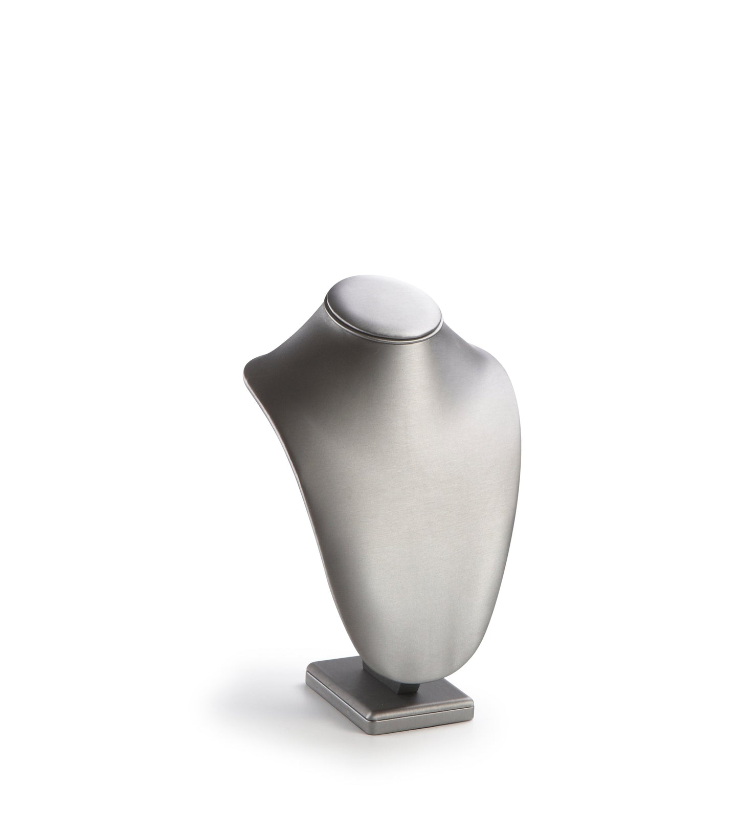 Silver Gray Leatherette X-Large Wood Neckform