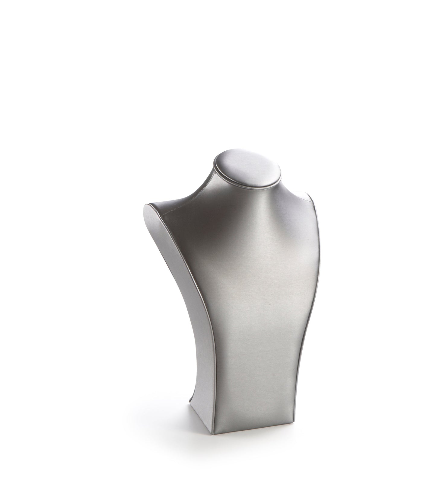 Silver Gray Leatherette X-Large Wood Neckform