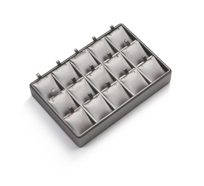 Silver Gray Leatherette 15 Pendant Stand